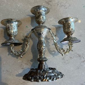 Silver candelabra
